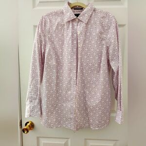 Lands End purple and white patterened top, sz 14W